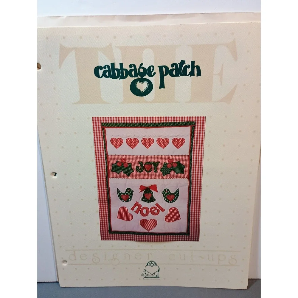Vintage 1982 Cabbage Patch Christmas Applique Sampler Pattern‎ Annette Watkins